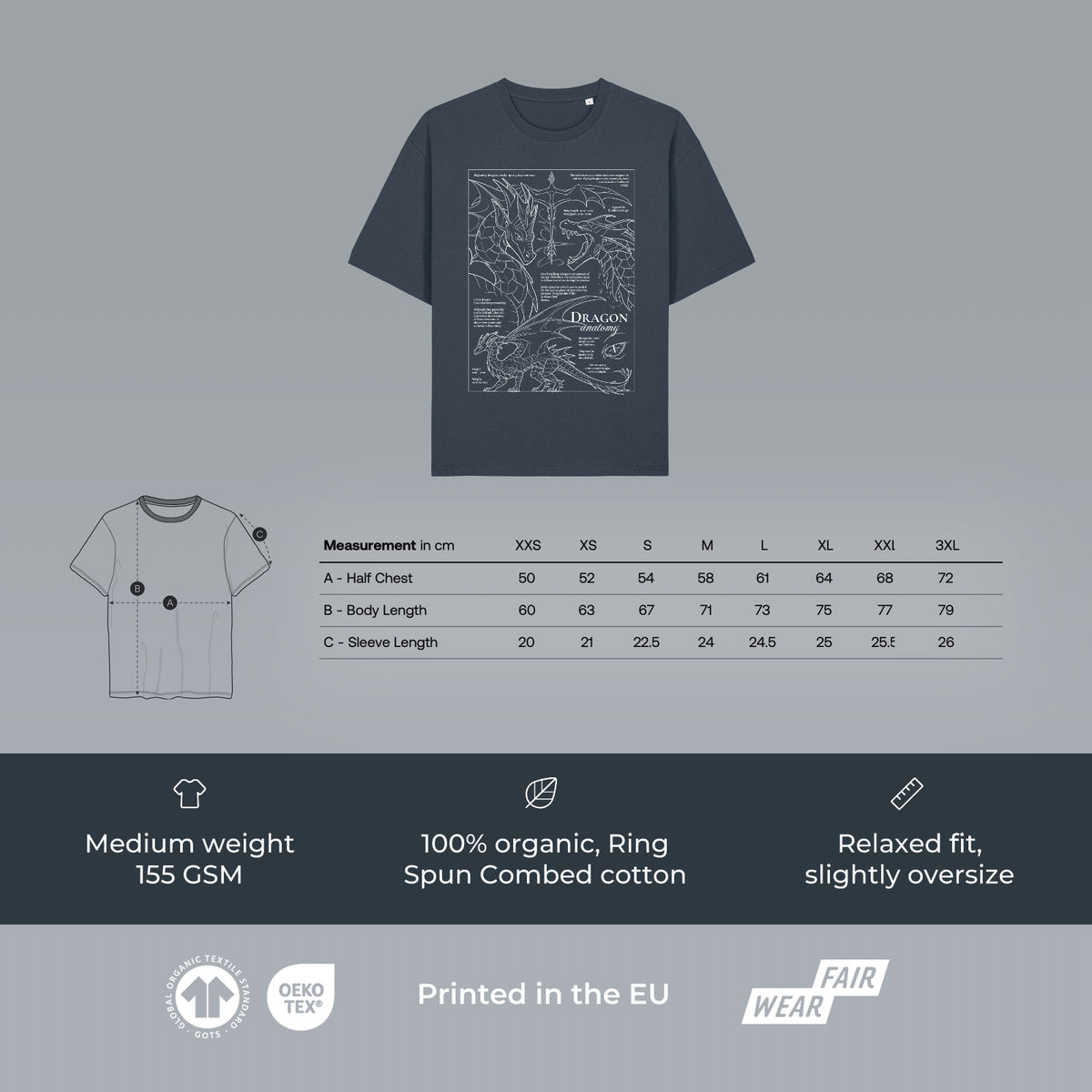 Dragon Anatomy - Relaxed fit T-shirt