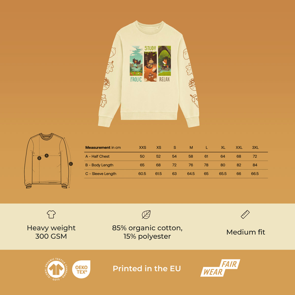 Frolic, Study, Relax - Sweatshirt